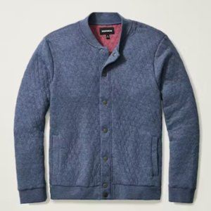 Bonobos Quilted Bomber - Heather Navy